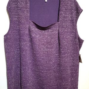 Kasper Square Neck Dress Tank